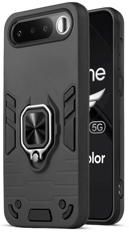 For Realme 16 Back Cover Case Hybrid Armor |Ring Holder Kickstand