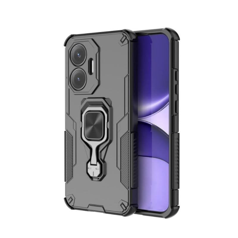 For Poco F7 Back Cover Case Hybrid Armor |Ring Holder Kickstand