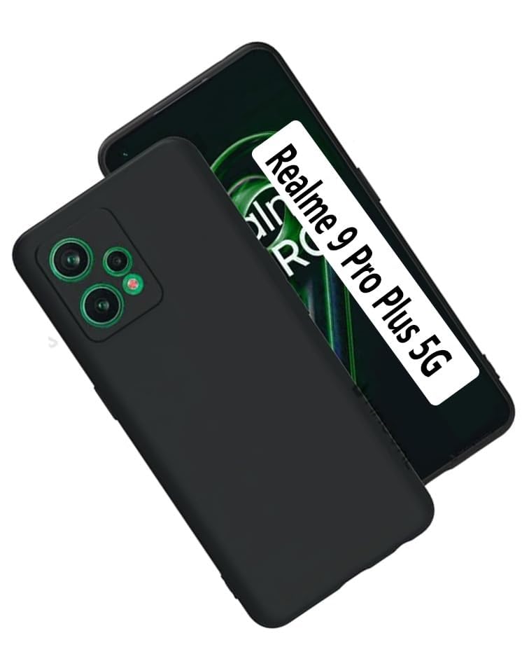Realme 9 Pro Plus ( Black Silicone Cover)