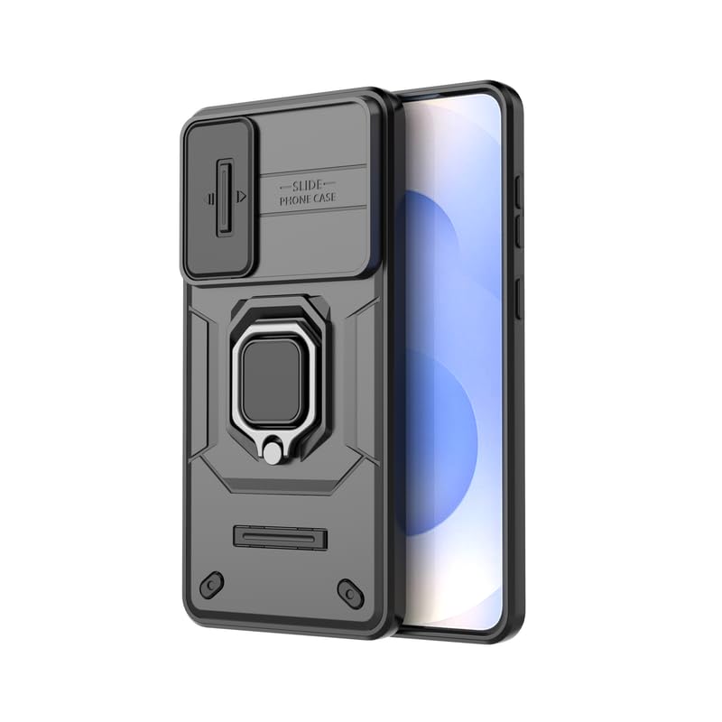 For Samsung S25 Edge Back Cover Case Hybrid Armor |Ring Holder Kickstand