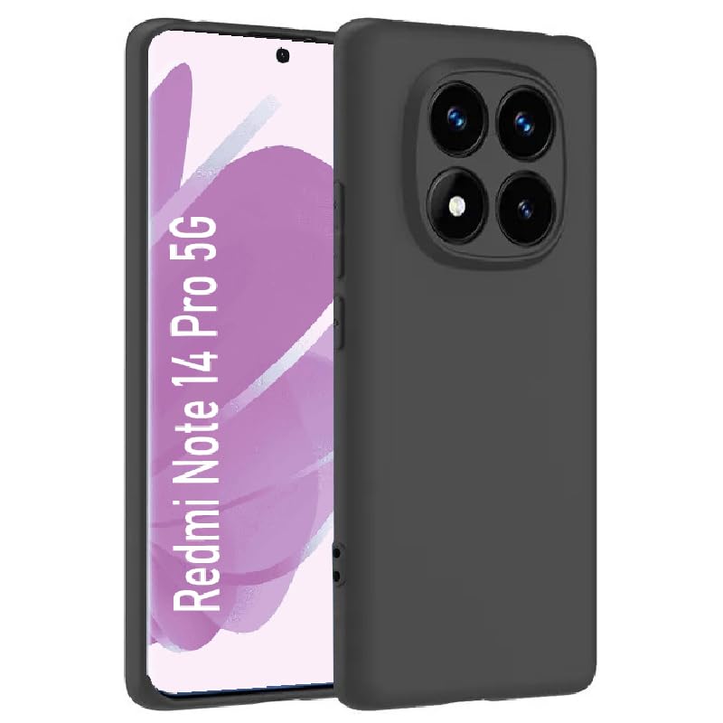 Matte Finish Silicone Cover For Redmi Note 14 Pro 5G