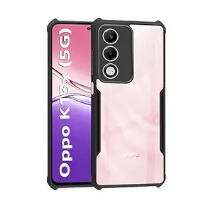 Oppo K13x  Back Cover (Black Bumper)