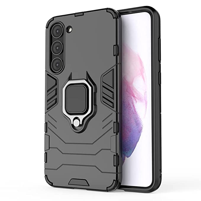For Samsung S23 Plus Back Cover Case Hybrid Armor |Ring Holder Kickstand