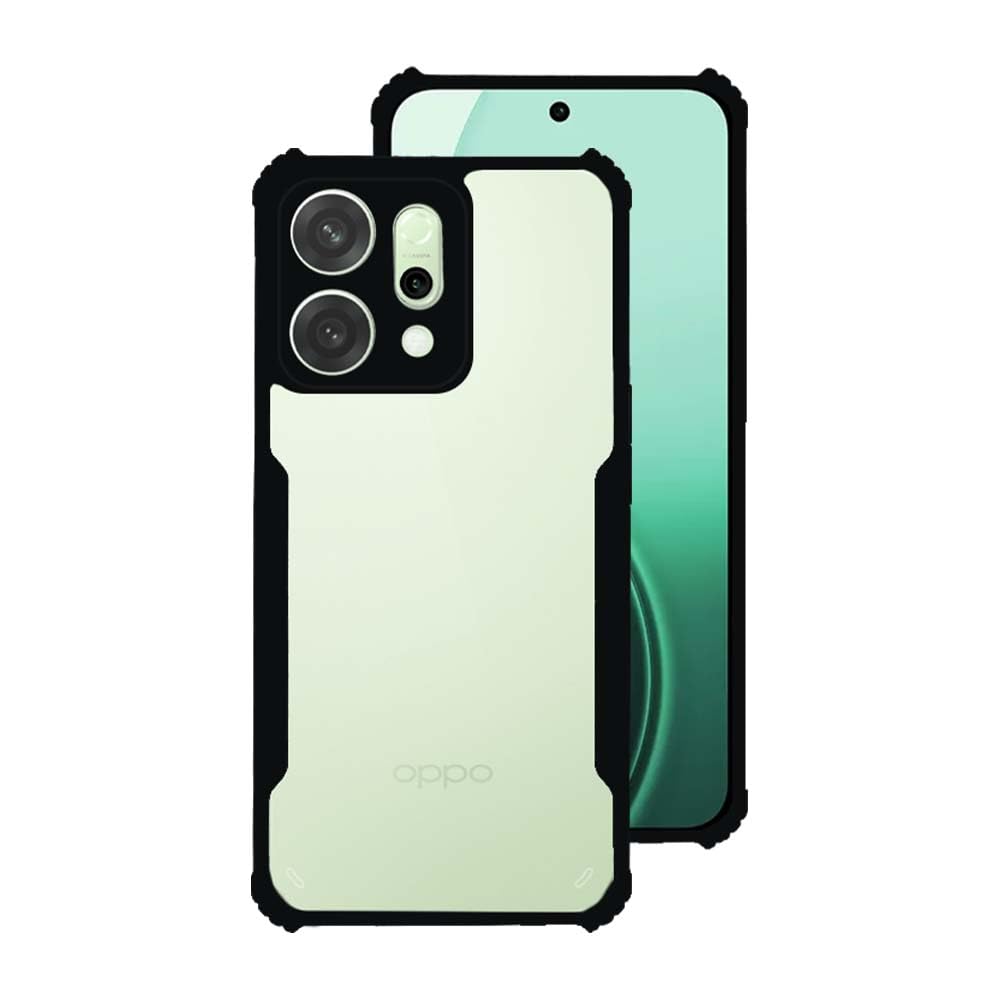 Oppo Reno 14 5G Back Cover (Black Bumper)