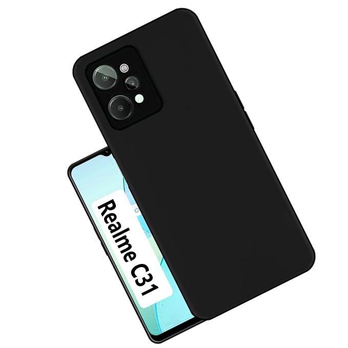 Realme C31 ( Black Silicone Cover)