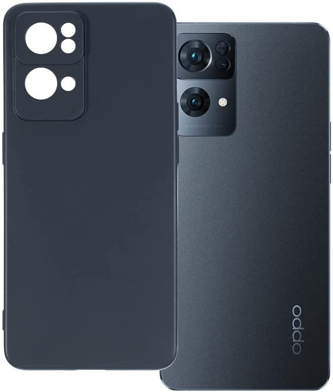 Matte Finish Silicone Cover For Oppo Reno7 Pro 5G)
