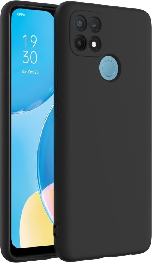 Oppo A15/A15s (Black Silicone Cover)