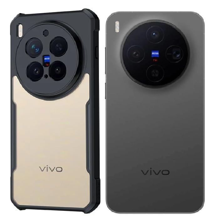 Vivo X300 Pro 5G Back Cover (Black Bumper)