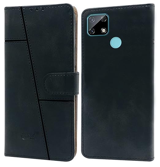 Realme Narzo 50A Flip Case Cover ( Black )