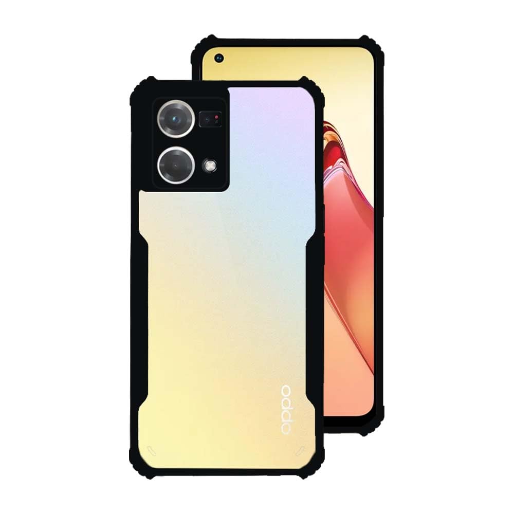 Oppo F21 pro 4G Back Cover (Black Bumper)