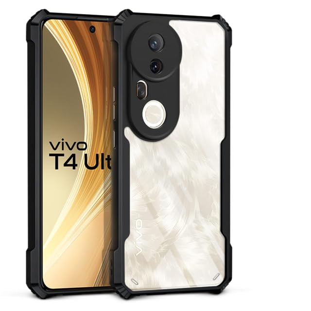 Vivo T4 Ultra 5G Back Cover (Black Bumper)