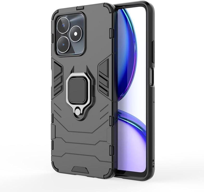 For Realme P4 Pro Back Cover Case Hybrid Armor |Ring Holder Kickstand