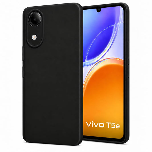 Vivo T5e ( Black Silicone Cover)