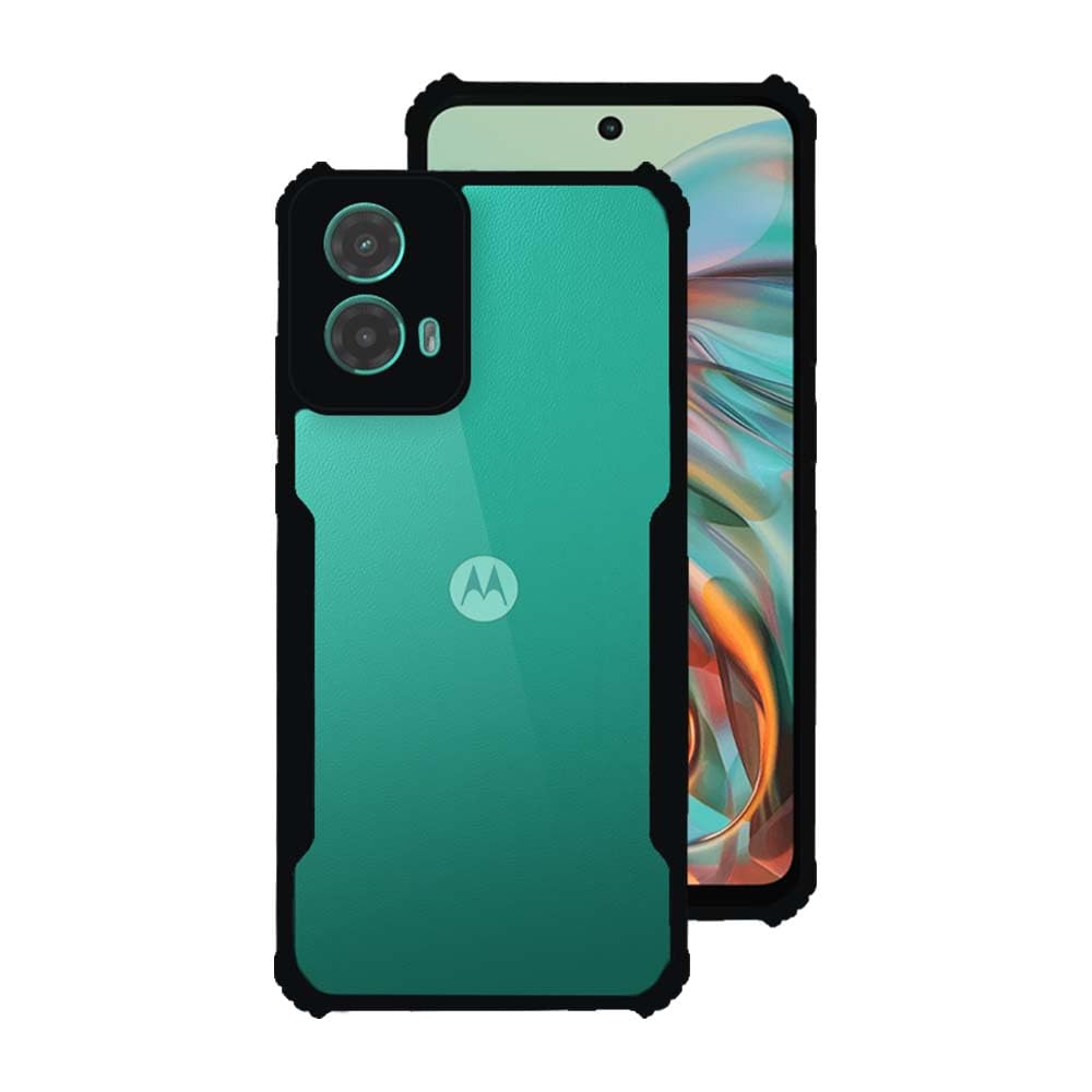 Moto Edge G34  5G Back Cover (Black Bumper)