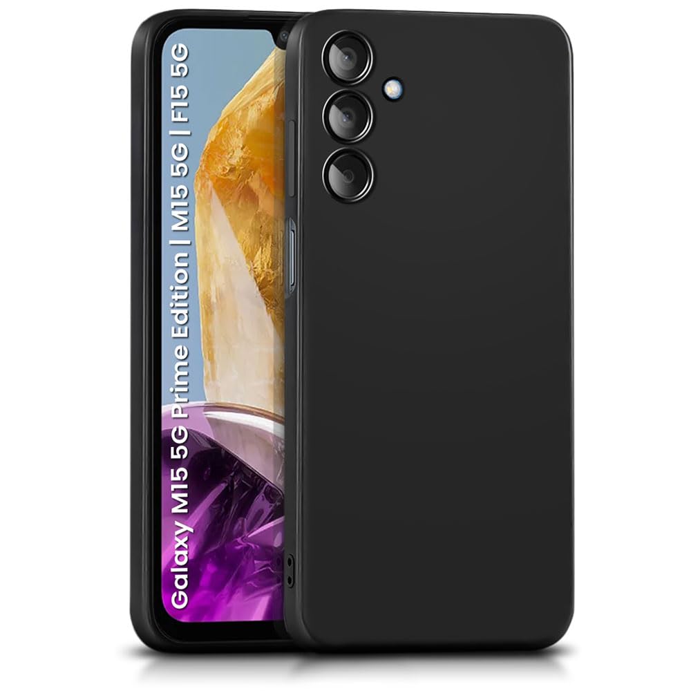 Samsung M15 5G (Black Silicone Cover)