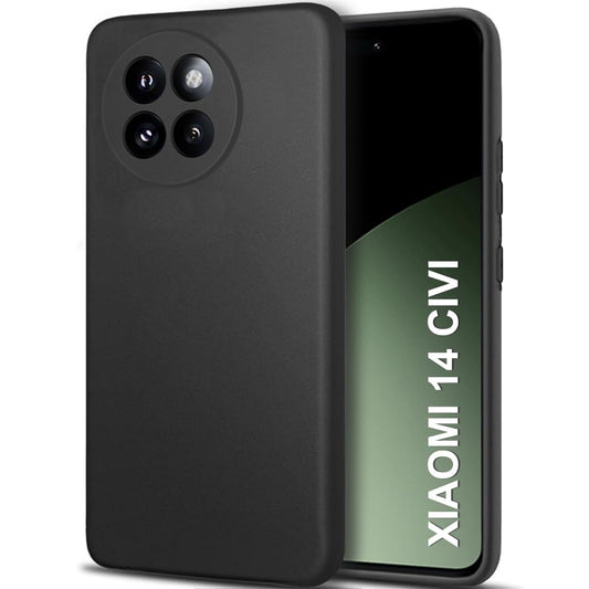 Matte Finish Silicone Cover For Xiaomi 14 CIVI 5G