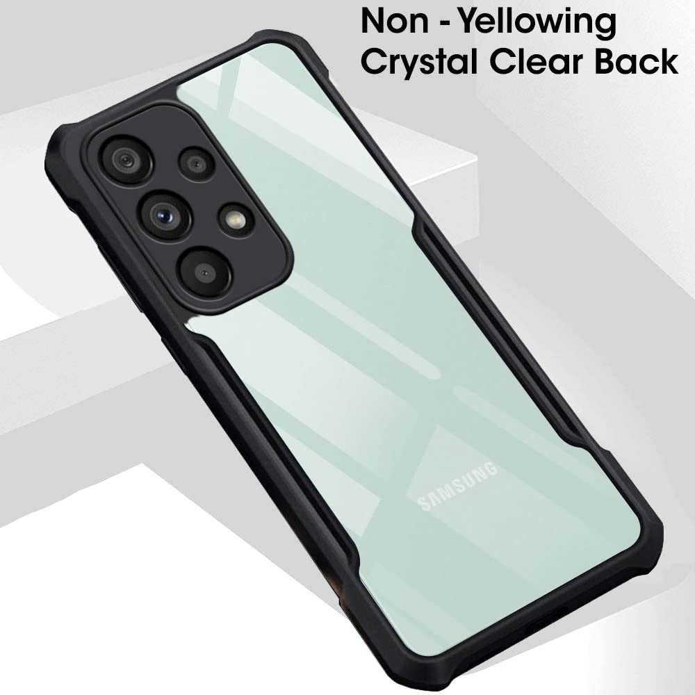 Samsung A73 5G Back Cover (Black Bumper)