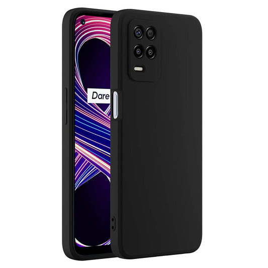 Realme 8 5G/8s 5G ( Black Silicone Cover)