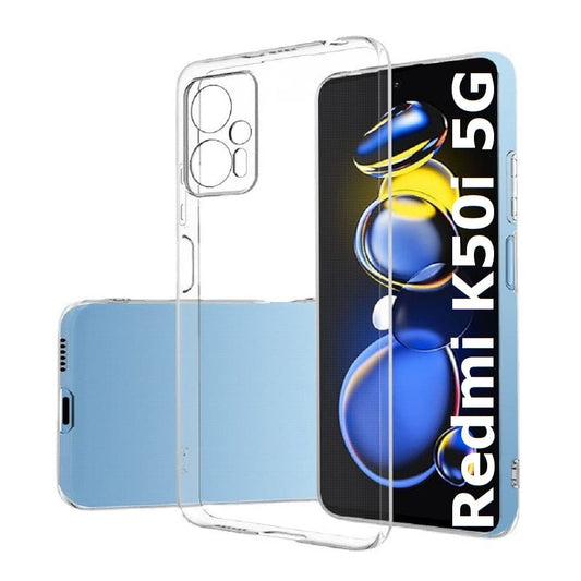 Redmi K50i (5G) (Lifetime Anti-Yellow Clear Back Cover)