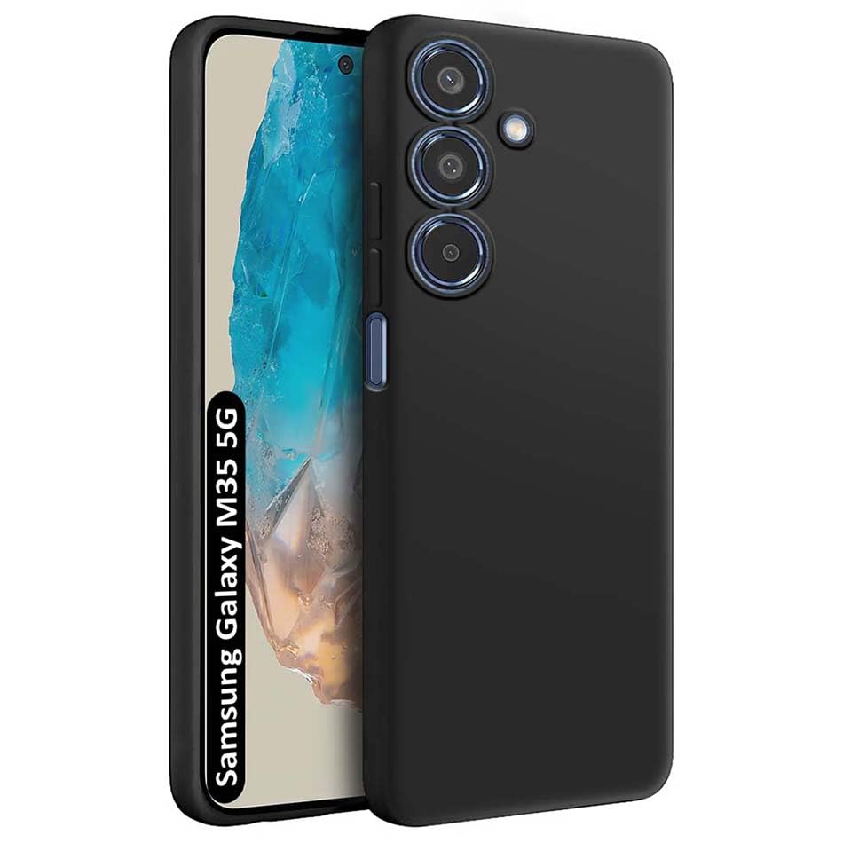 Samsung M35 5G (Black Silicone Cover)