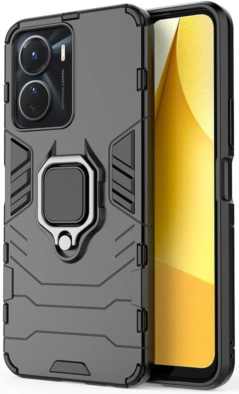 For Vivo Y56 5G Back Cover Case Hybrid Armor |Ring Holder Kickstand