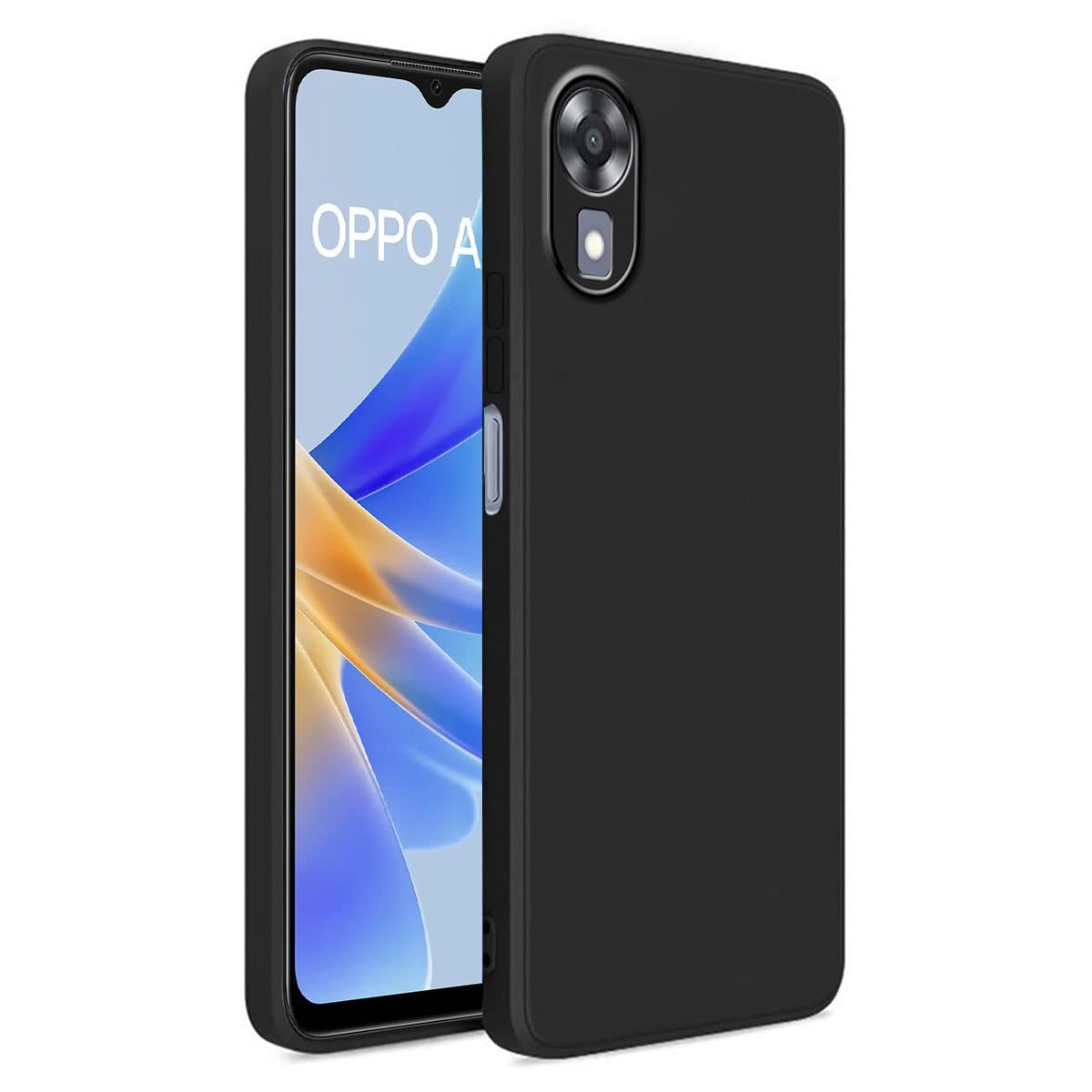 Oppo A17K (Black Silicone Cover)