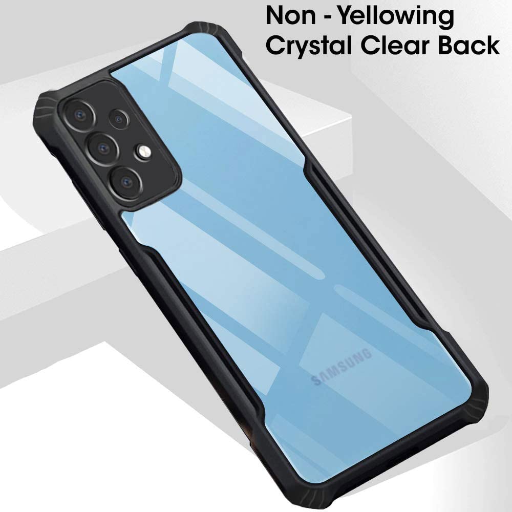 Samsung A72 Back Cover (Black Bumper)