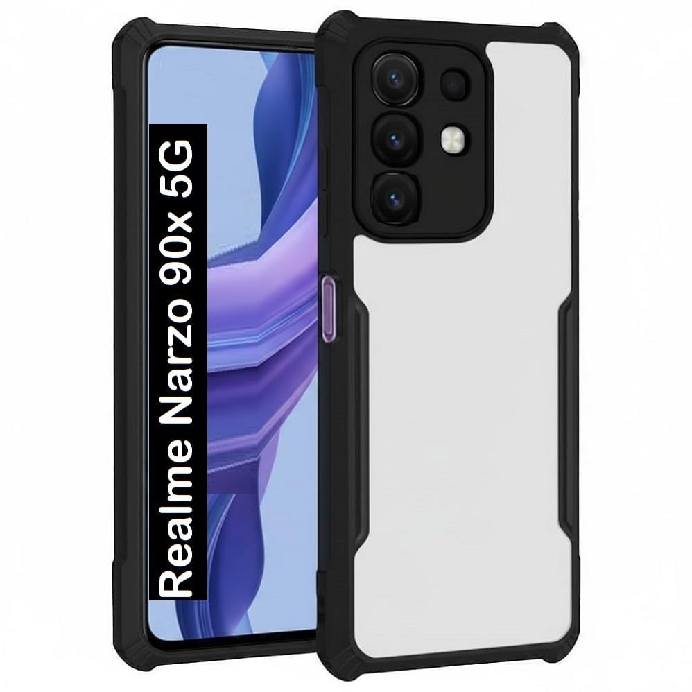 Realme Narzo 90 5G Back Cover (Black Bumper)