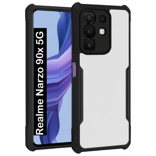Realme Narzo 90 5G Back Cover (Black Bumper)