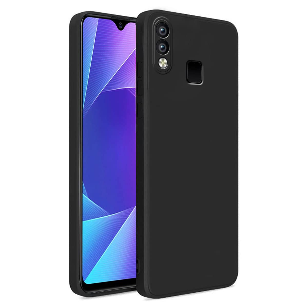 Vivo Y91/Y93/Y95 ( Black Silicone Cover)