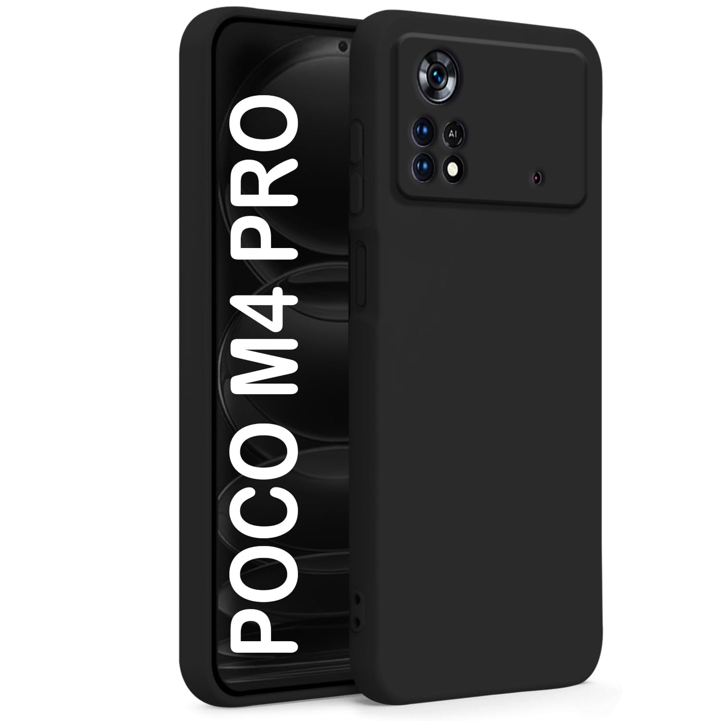 Poco M4 Pro 4G (Black Silicone Cover)