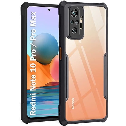 Redmi Note 10 Pro/ 10 Pro Max Back Cover (Black Bumper)