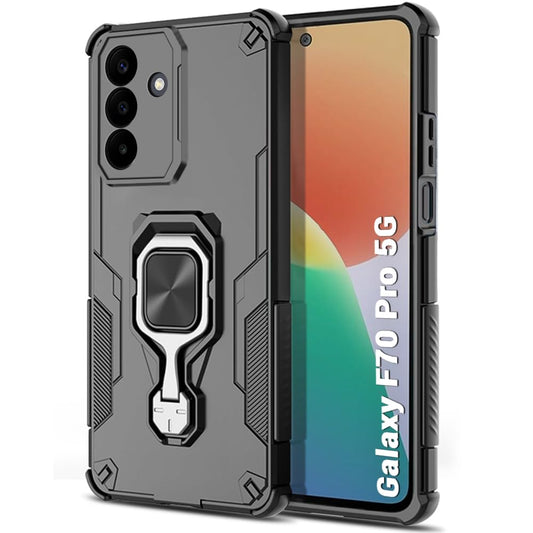 For Samsung F70 Pro Back Cover Case Hybrid Armor |Ring Holder Kickstand