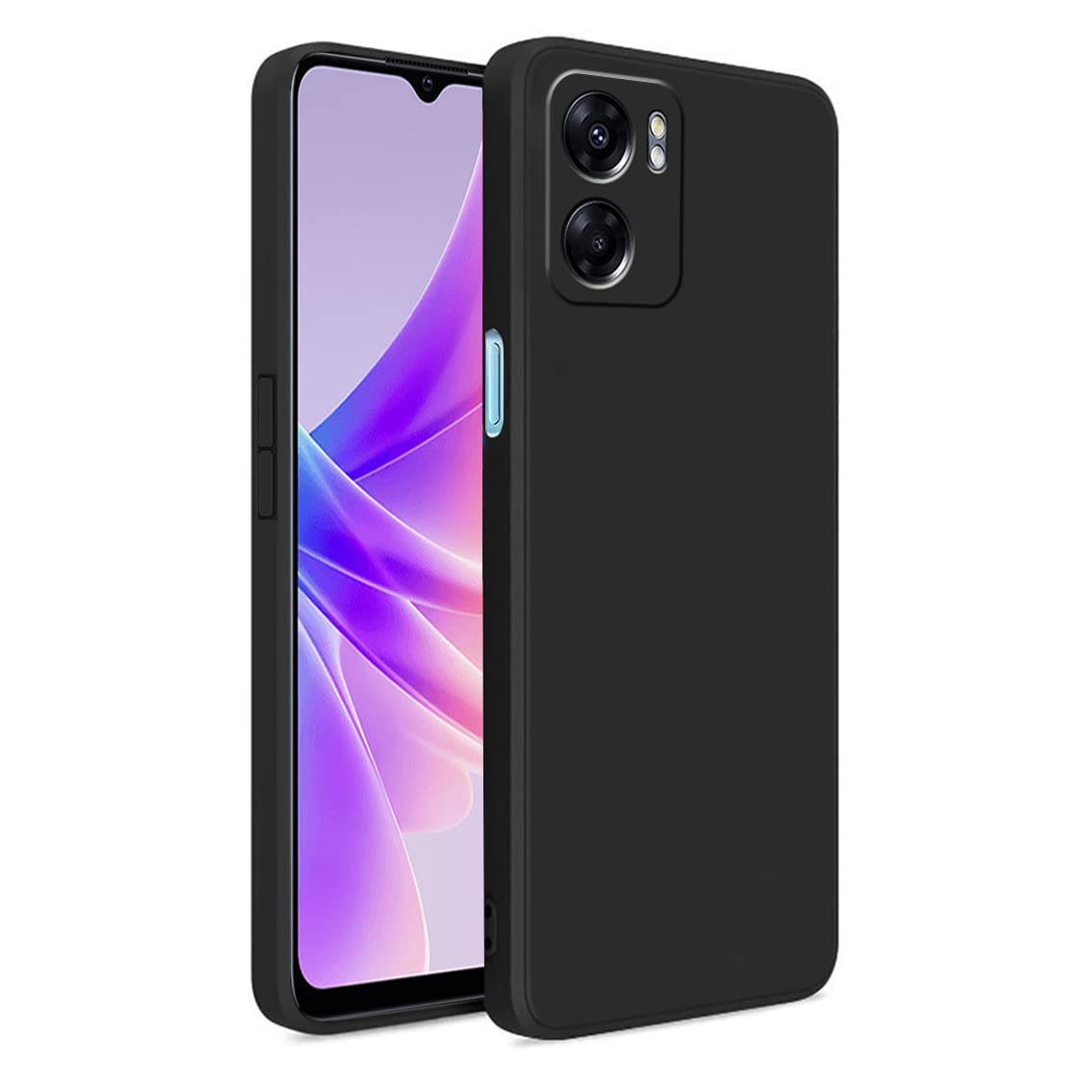 Oppo A77s 5G (Black Silicone Cover)