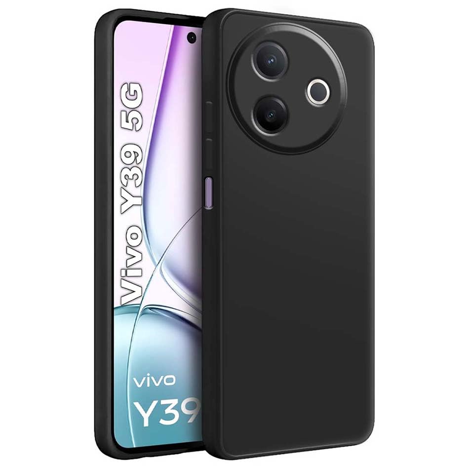 Vivo Y39 5G ( Black Silicone Cover)