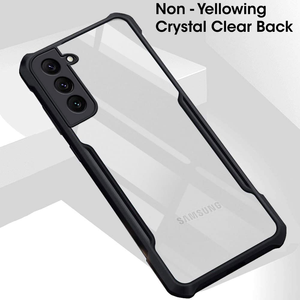 Samsung S22 Back Cover (Black Bumper)