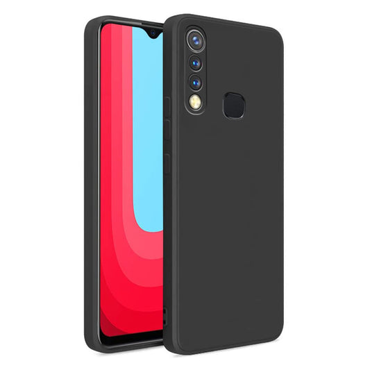 Vivo Y19/U20 ( Black Silicone Cover)