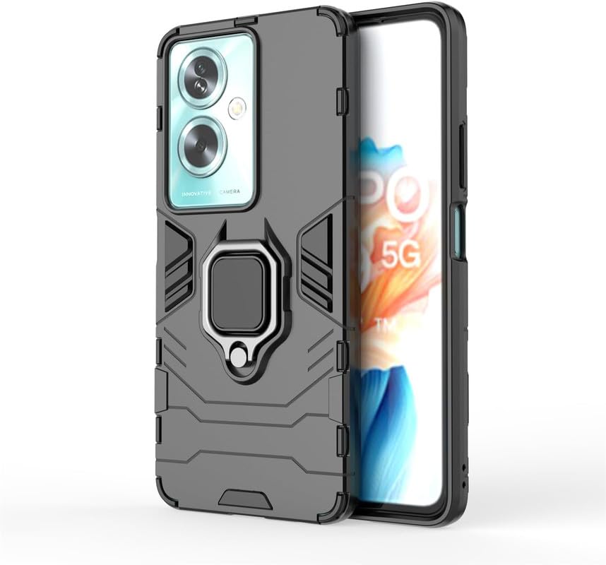 For Oppo A59 5G Back Cover Case Hybrid Armor |Ring Holder Kickstand