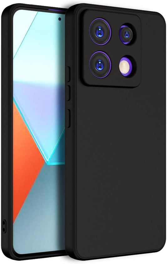 Redmi Note 13 Pro (5G) (Black Silicone Cover)