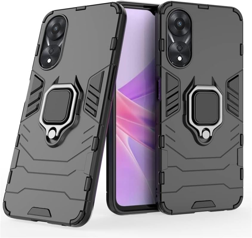For Oppo Reno 8T 5G Back Cover Case Hybrid Armor |Ring Holder Kickstand