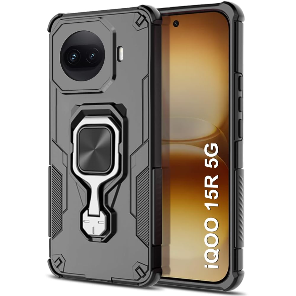 For Poco X5 5G Back Cover Case Hybrid Armor |Ring Holder Kickstand
