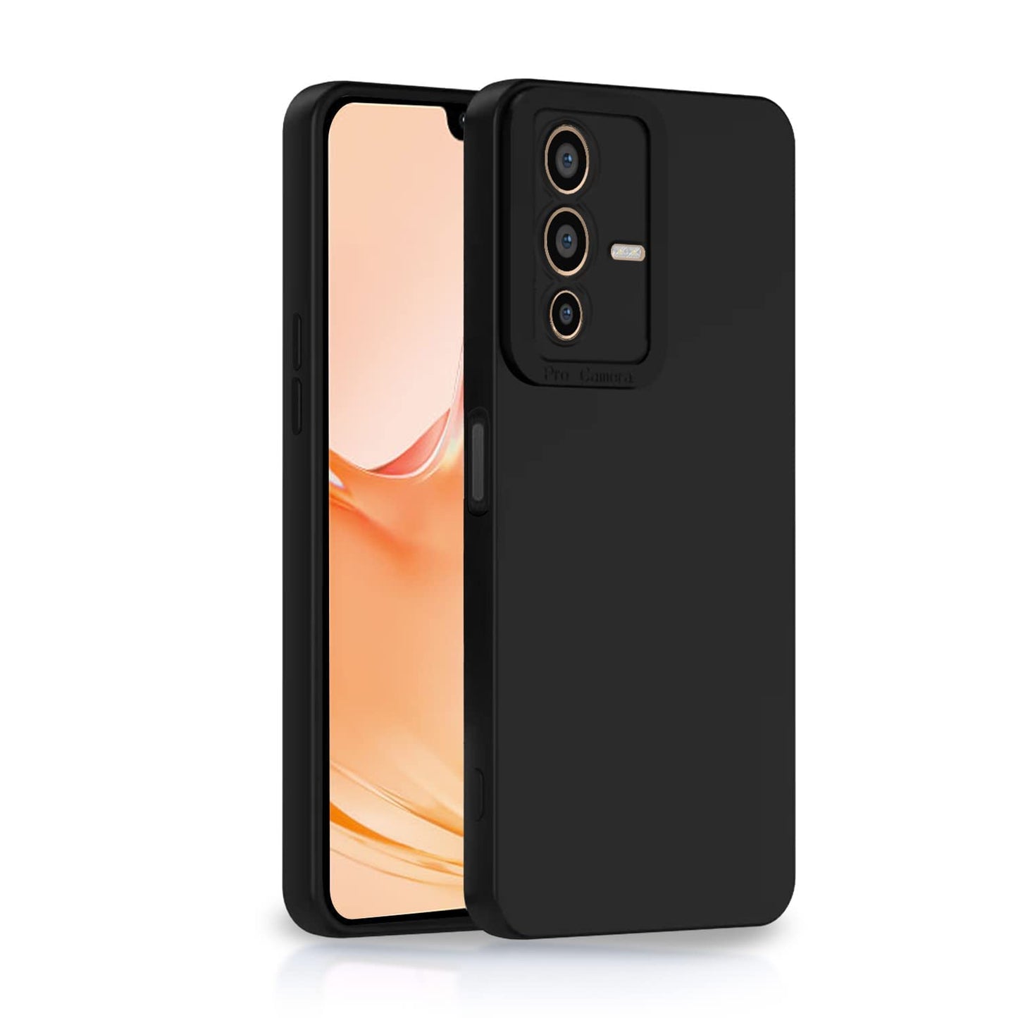 Vivo V23 Pro 5G ( Black Silicone Cover)