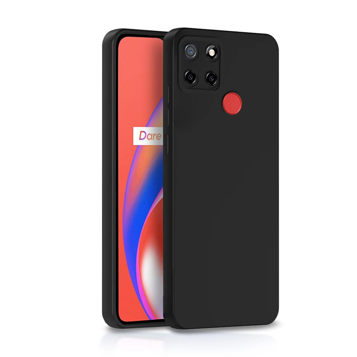 Realme C25/C25s ( Black Silicone Cover)