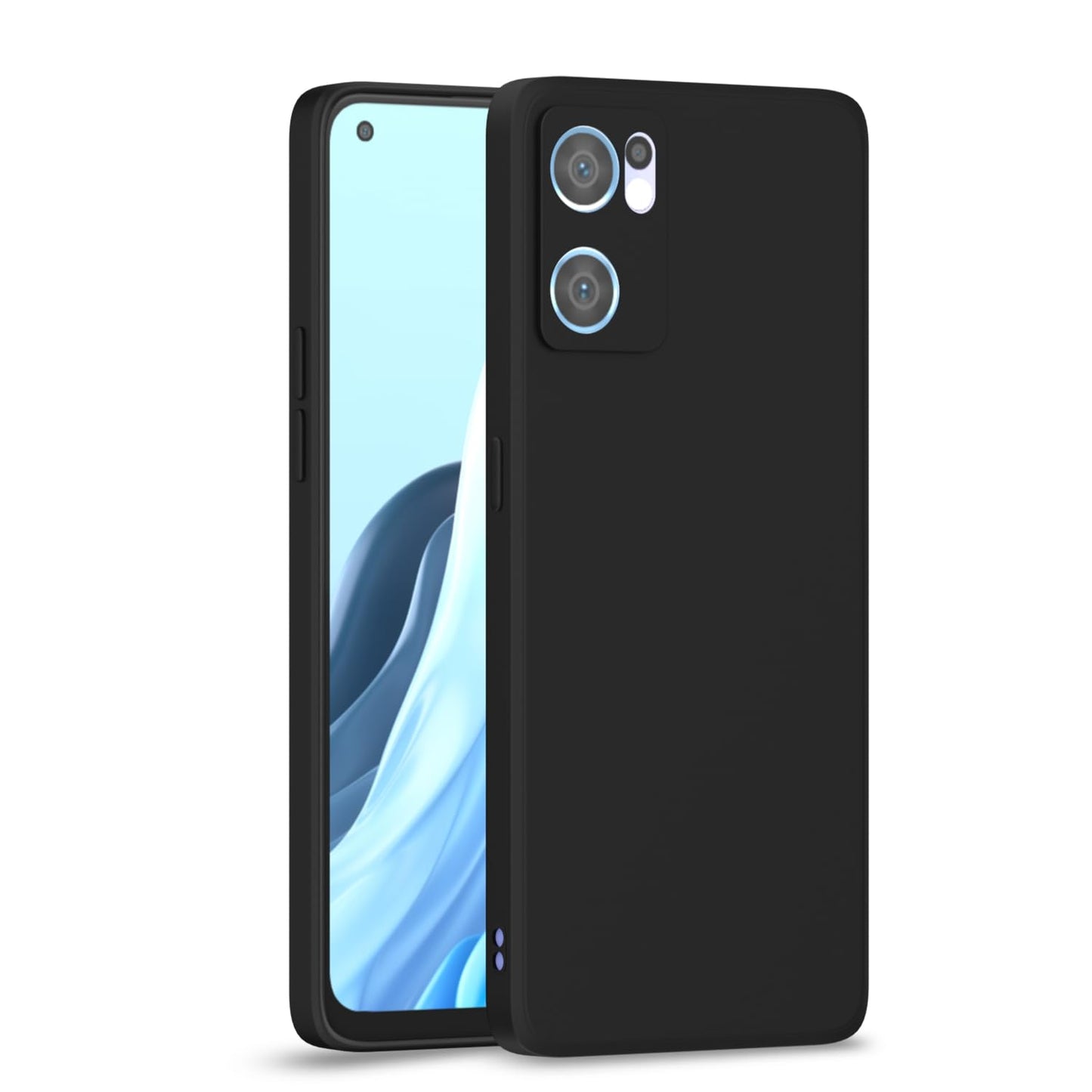 Matte Finish Silicone Cover For Oppo Reno7 5G