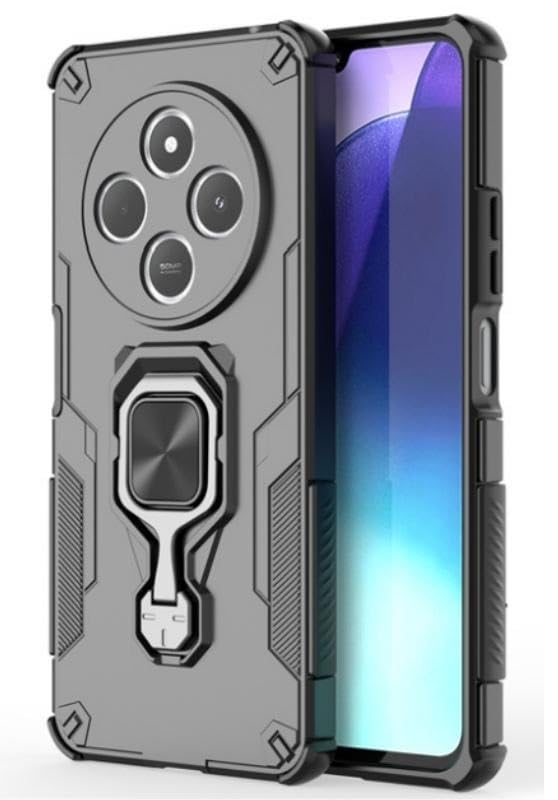 For iQOO Z10 Back Cover Case Hybrid Armor |Ring Holder Kickstand