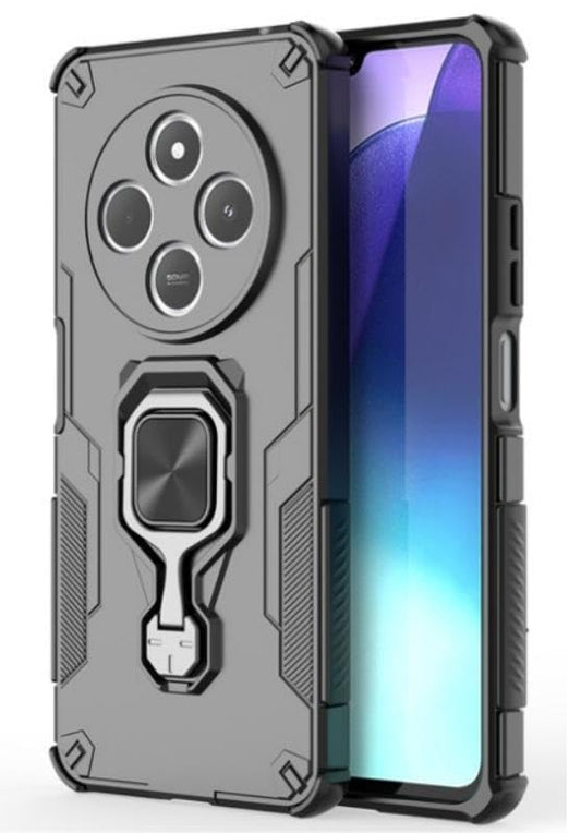 For iQOO Z10 Back Cover Case Hybrid Armor |Ring Holder Kickstand