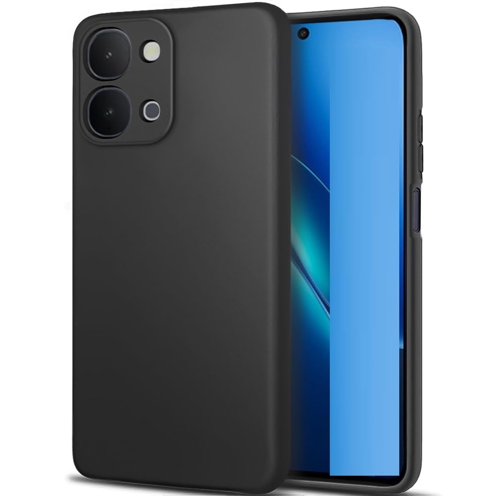Vivo T5x 5G ( Black Silicone Cover)