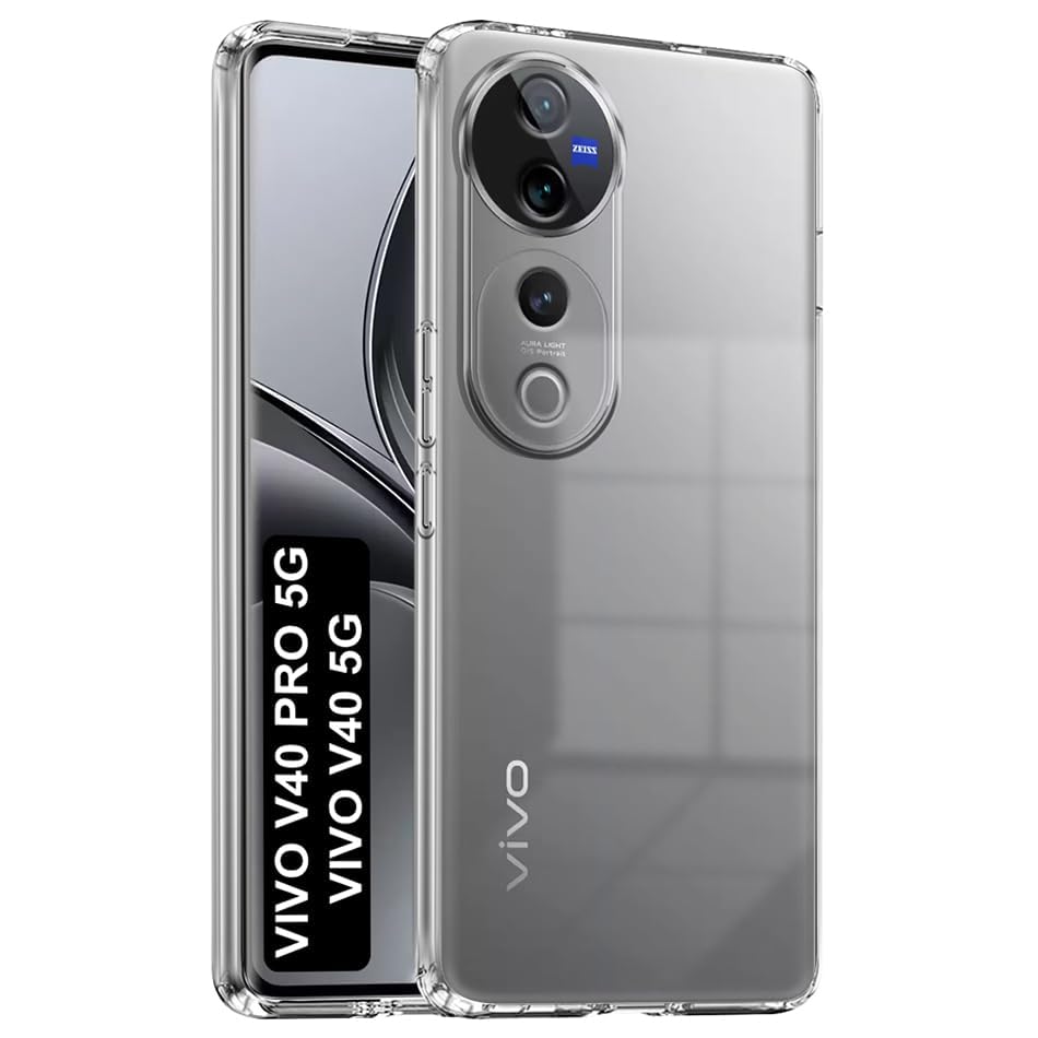 Vivo V40/V40 Pro 5G (Lifetime Anti-Yellow Clear Back Cover)