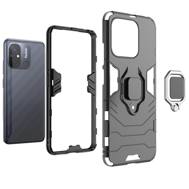 Hybrid Rugged Armor Kickstand Case for Redmi 12C