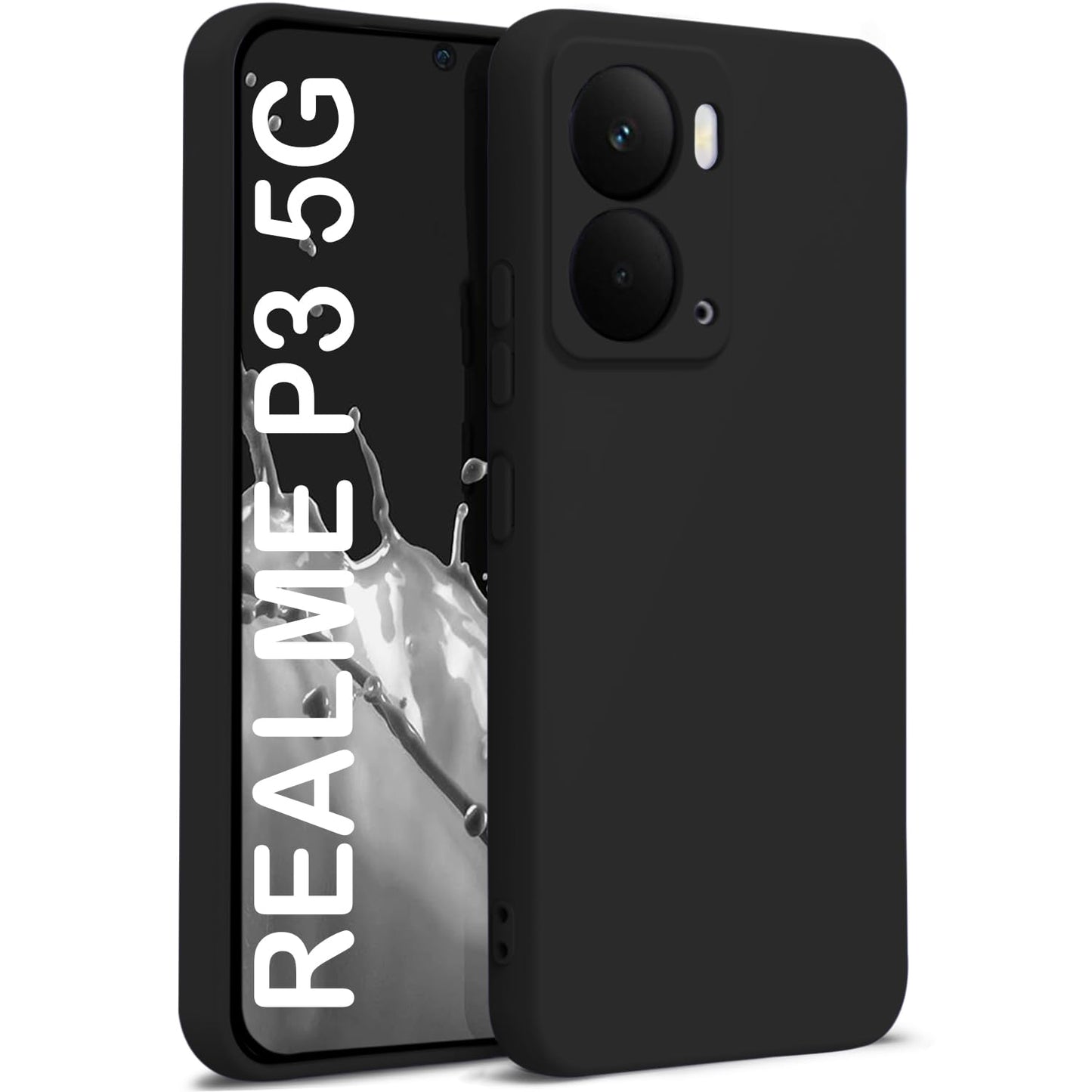 Realme P3 ( Black Silicone Cover)
